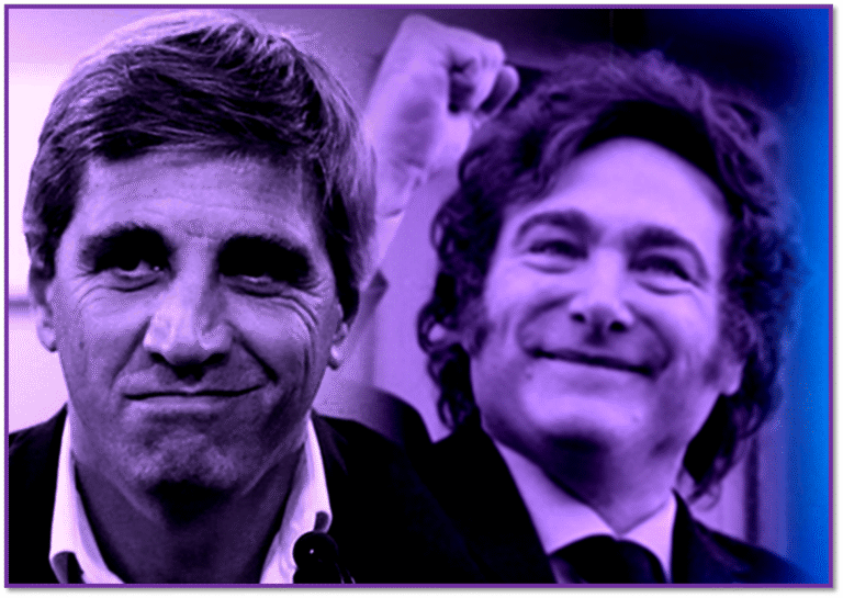 CAPUTO SONRI COTÉ MILEI PUÑO